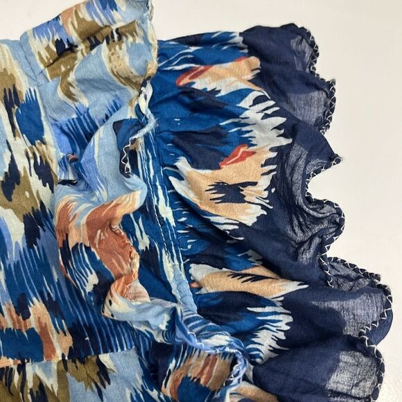 House of Harlow 1960 Boho Floral Ruffled Sleeve V-Neck Blouse w/ Rope Tie-Small - Picture 11 of 15